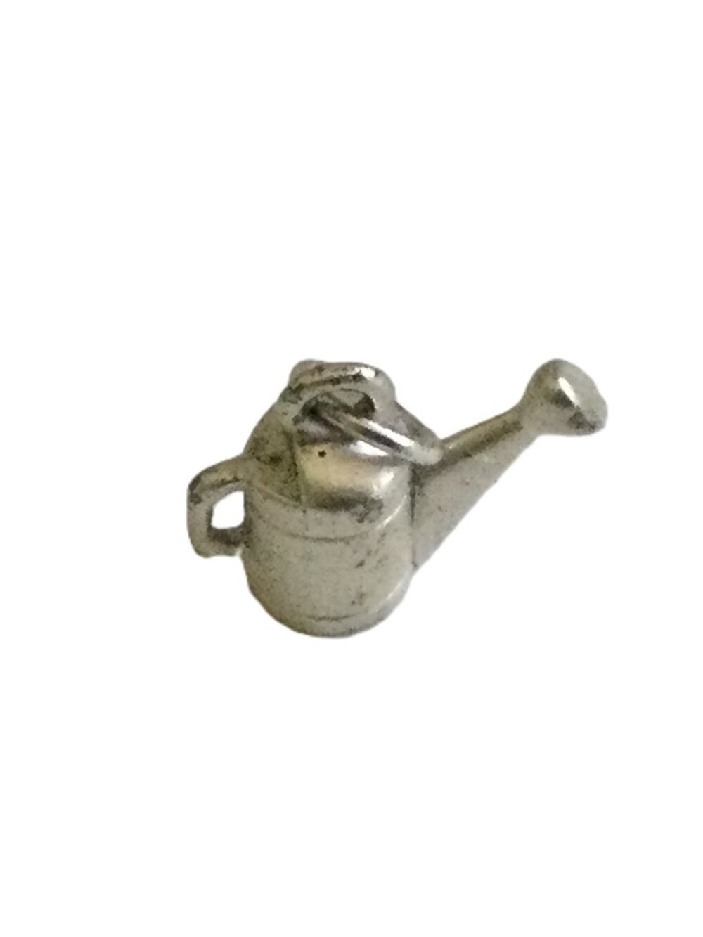 Vintage Silver Tone Star Watering Can Charm
